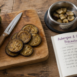 aubergine chien morceaux cuits gamelle