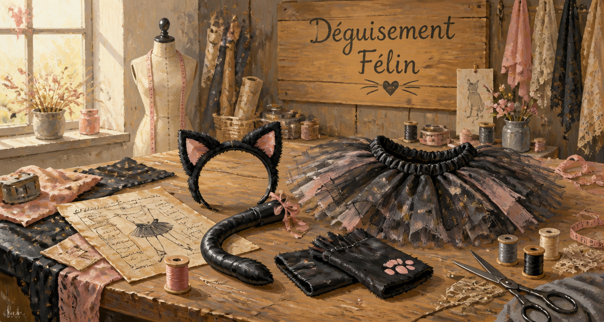 deguisement chat enfant accessoires couture