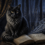 chat noir gris sur table le chat charles baudelaire