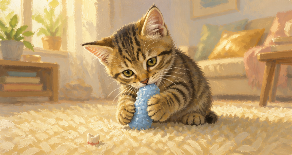 mon chaton perd ses dents dent de lait