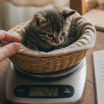 poids d un chaton sur balance