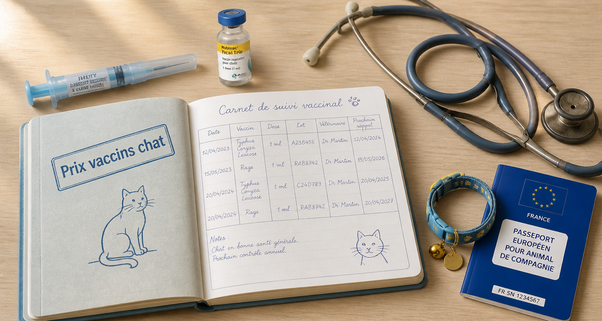 prix vaccins chat carnet et seringue