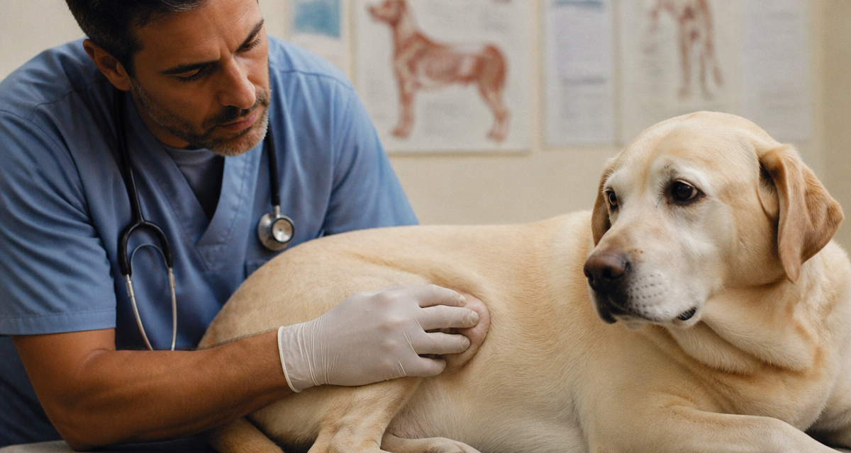 tumeur chez le chien photos vétérinaire masse flanc