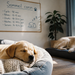 un chien dort combien d'heures par jour labrador jeune et âgé