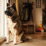 akita americain caractere protecteur salon