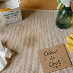 comment enlever l'odeur de pipi de chat dans la maison sur un tapis