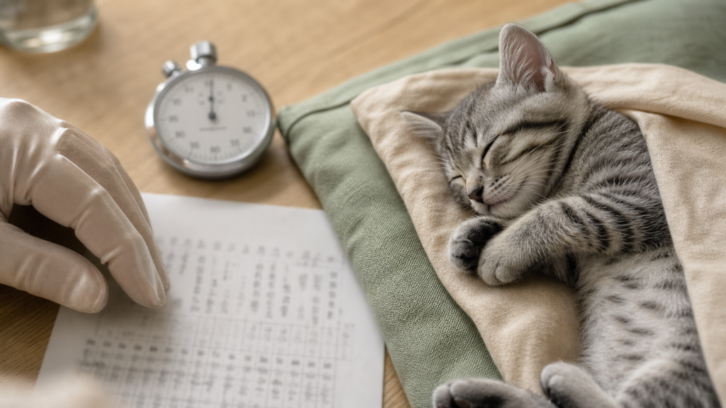 Kitten breathing fast : chaton endormi, respiration rapide et signes d’alerte