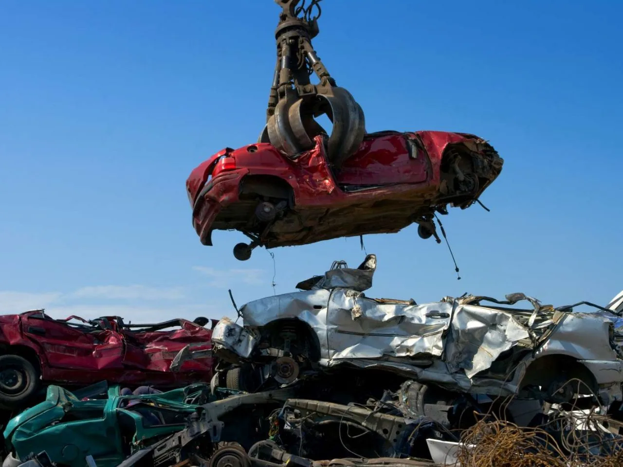 Auto naar de sloop brengen