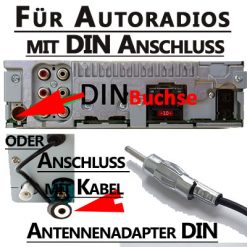 DIN Buchse Autoradio Adapter für CAN-B, Navi, Multimedia, Stereolösung.