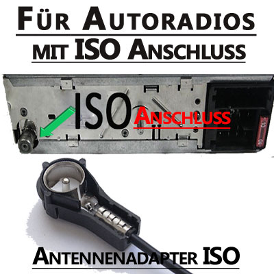 Hochwertiger Autoradio Adapter mit CAN-Bus für ISO Anschluss, einfaches Plug-and-Play.