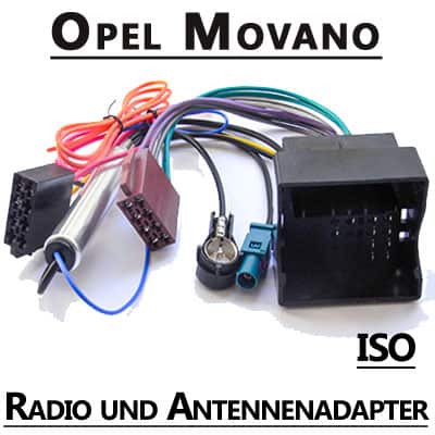 CAN-B Adapter für Opel Movano Fahrzeug, Radio- und Antennenadapter, hochwertige Verbindung.