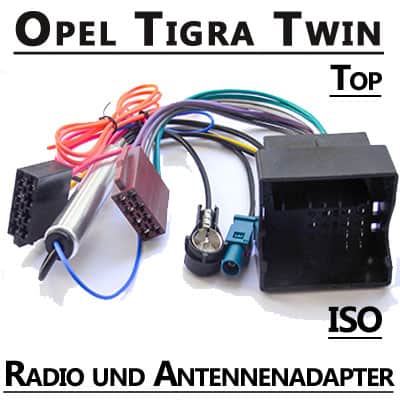 Opc Opel Tigra Twin Autoradio Adapter mit CAN-Bus, Radio- und Antennenadapter.