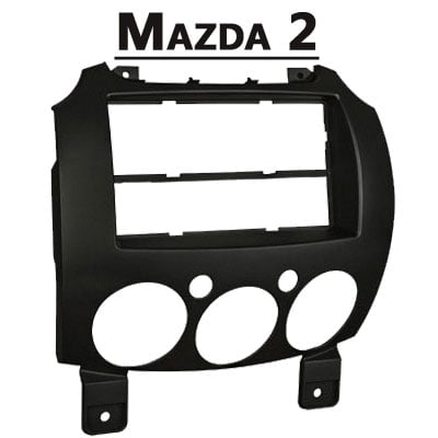 Austauschrahmen für Mazda 2 Autoradio, kompatibel mit CAN-B Sensoren.