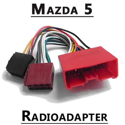 Alternatives Text (ALT): Autoradio Adapter Mazda 5 CAN-B Schnittstelle, Plug & Play.