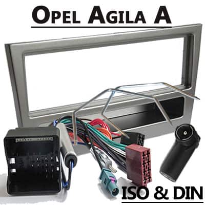 CAN-B Autoradio Adapter Opel Agila A, ISO & DIN kompatibel.