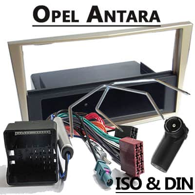 CAN-B Autoradio Adapter Opel Antara, einfache Installation, kompatibel mit ISO & DIN Standards.