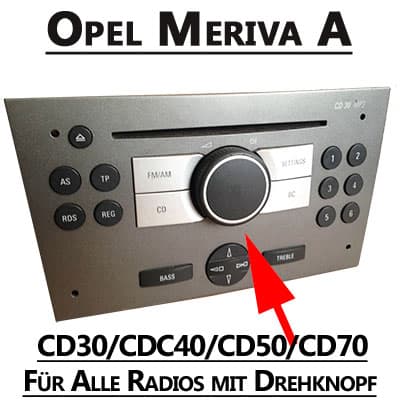 Hochwertiger Autoradio Adapter für Opel Meriva A mit Navigation, einfache Installation.