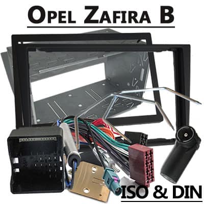 Zubehör für Opel Zafira B Autoradio Adapter, CAN-B, ISO & DIN kompatibel.