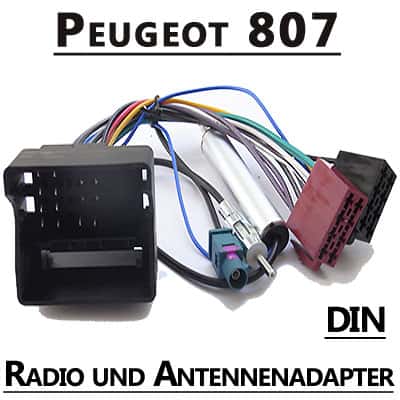 Peugeot 807 Radio- und Antennenadapter, CAN-B kompatibel.