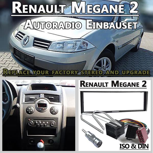 Autoradio Adapter Renault Megane 2 CAN-B, Einbauset, Upgrade, DAB+ kompatibel.