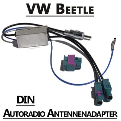 Adapter für VW Beetle, DIN, Autoradio Antennendapter, CAN-B kompatibel.