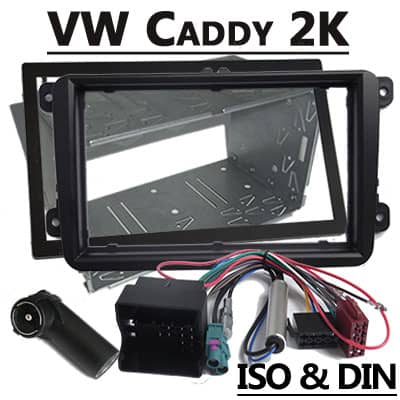 Hochwertiger VW Caddy 2K Auto Radio Adapter mit CAN-B Chip für einfache Installation.