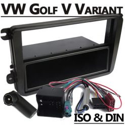Autoradio Adapter für VW Golf V, CAN-B, ISO & DIN, Einbau Kit, Multimedia Radio System.