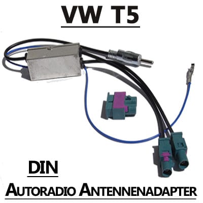 VW T5 DIN Autoradio Antennenadapter, CAN-B, einfache Installation.