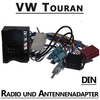 Kfz Radioadapter VW Touran CAN-B, einfaches Auto Radio Upgrade.