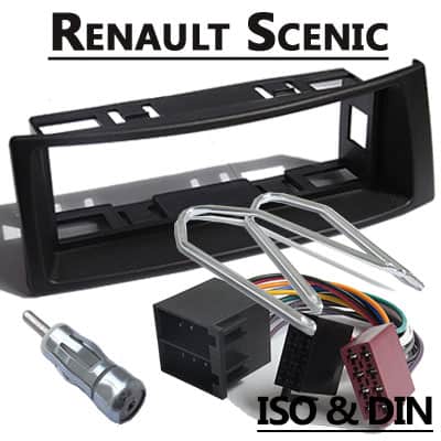 Automobil-Autoradio Adapter für Renault Scenic mit CAN-Bus, ISO & DIN.