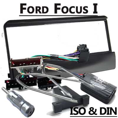 Autoradio Adapter Ford Focus I CAN-B Box, Kabelkit, ISO & DIN kompatibel.