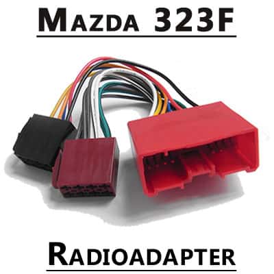 AutoRadio Adapter Mazda 323F, CAN-B kompatibel, hochwertiges Kabelset.