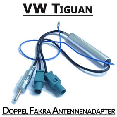 Doppel Fakra Antennenadapter für VW Tiguan, Autoradio CAN-B Verbindung.