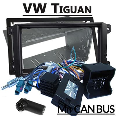Autoradio adapter VW Tiguan CAN-B Schnittstelle, Din-Stecker, Kabelsatz.