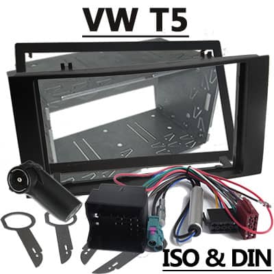 VW T5 Autoradio Adapter mit CAN-B, kompatibel mit ISO & DIN, einfaches Radio-Upgrade.