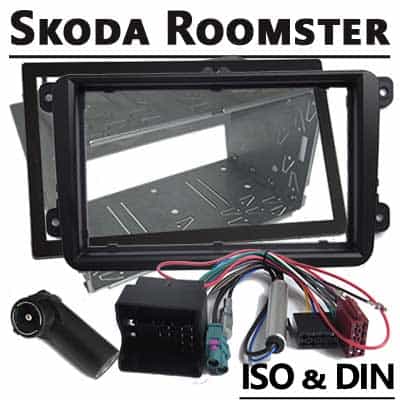 Rahmen für Autoradio mit CAN-B Verbindung, passend für Skoda Roomster.