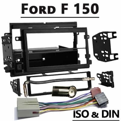 Hochwertiger Autoradio Adapter für Ford F 150 mit CAN-B Technologie, kompatibel mit ISO & DIN.