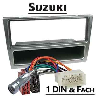 Metallischer Autoradio Adapter für Suzuki mit CAN-B Schnittstelle, einfache Installation.