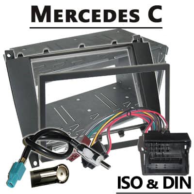 Autoradio Adapter für Mercedes C, CAN-B, ISO DIN Einsatz.