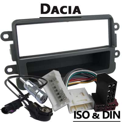 Autoradio Adapter mit CAN-B Schnittstelle für Dacia, ISO & DIN kompatibel.