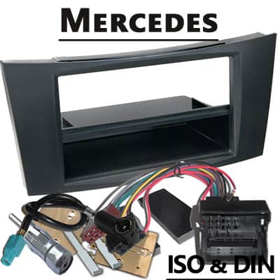 Fahrzeug-Autoradio Adapter für Mercedes, CAN-B, ISO & DIN, einfach zu installieren.