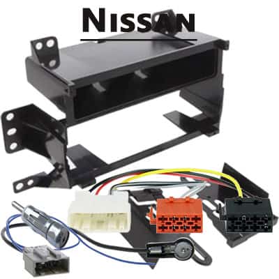 Kfz-Adapter für Nissan Autoradios, CAN-B Modul und Verkabelungset.