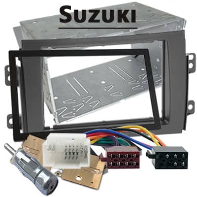 Autoradio Adapter für Suzuki, CAN-B kompatibel, inkl. Kabelsatz und Rahmen.