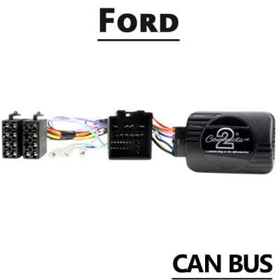 AutoRadio Adapter mit CAN-Bus für Ford Fahrzeuge, einfache Installation.