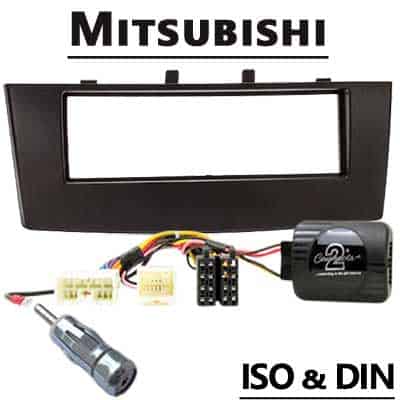 Fahrzeugradio Adapter mit CAN-B Schnittstelle für Mitsubishi, ISO & DIN.