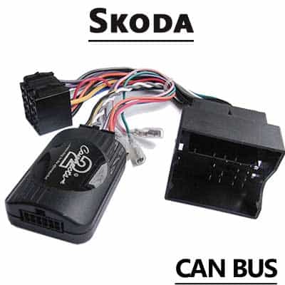 Hochwertiger Autoradio Adapter für Skoda mit CAN-Bus Technologie, einfache Installation.