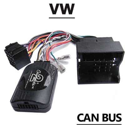 Adapter CAN-Bus für Autoradios, kompatibel mit VW Fahrzeugen.