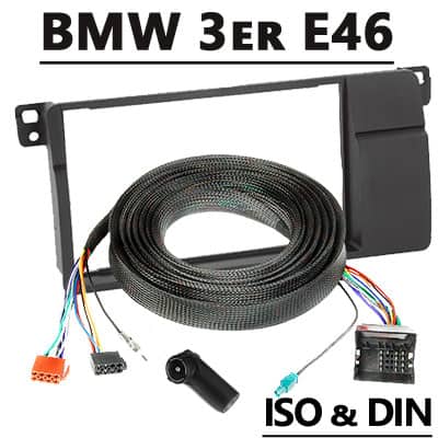BMW 3er E46 Autoradio Adapter mit CAN-B Schnittstelle für Navigationssysteme, Plug & Play.