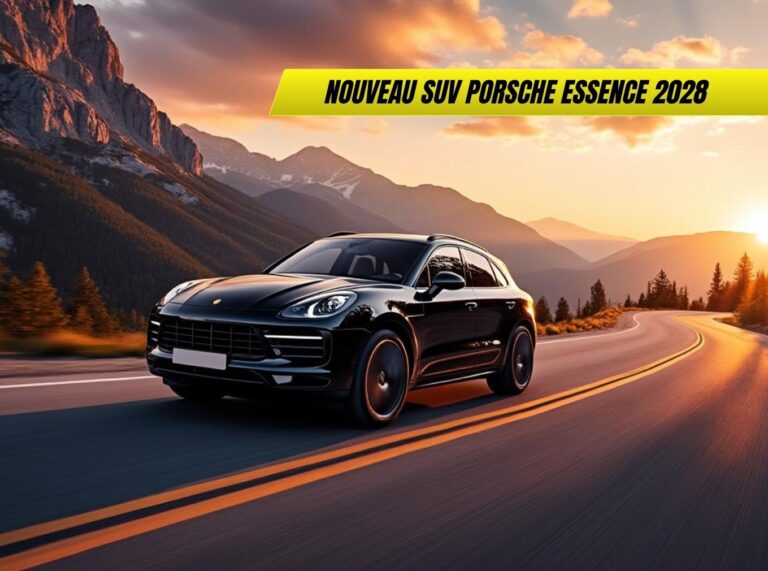 Nouveau SUV Porsche essence 2028