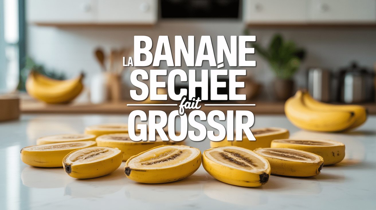 rondelles de bananes séchées artistiques sur balance